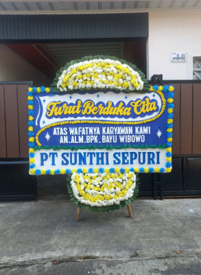 Papan Bunga Duka di Cigeulis